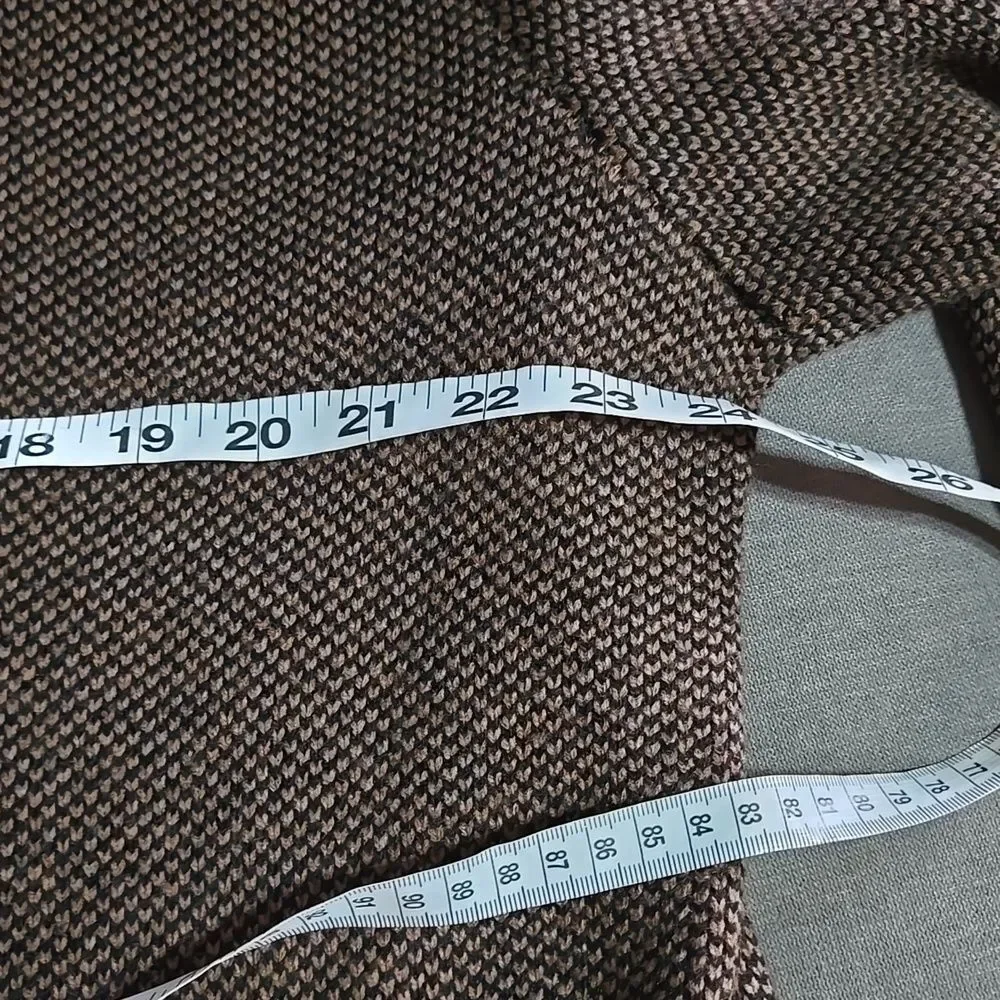 🖤5/$20🖤 Cozy Knit Hooded Cardigan in Brown and Black - Picture 10 of 11